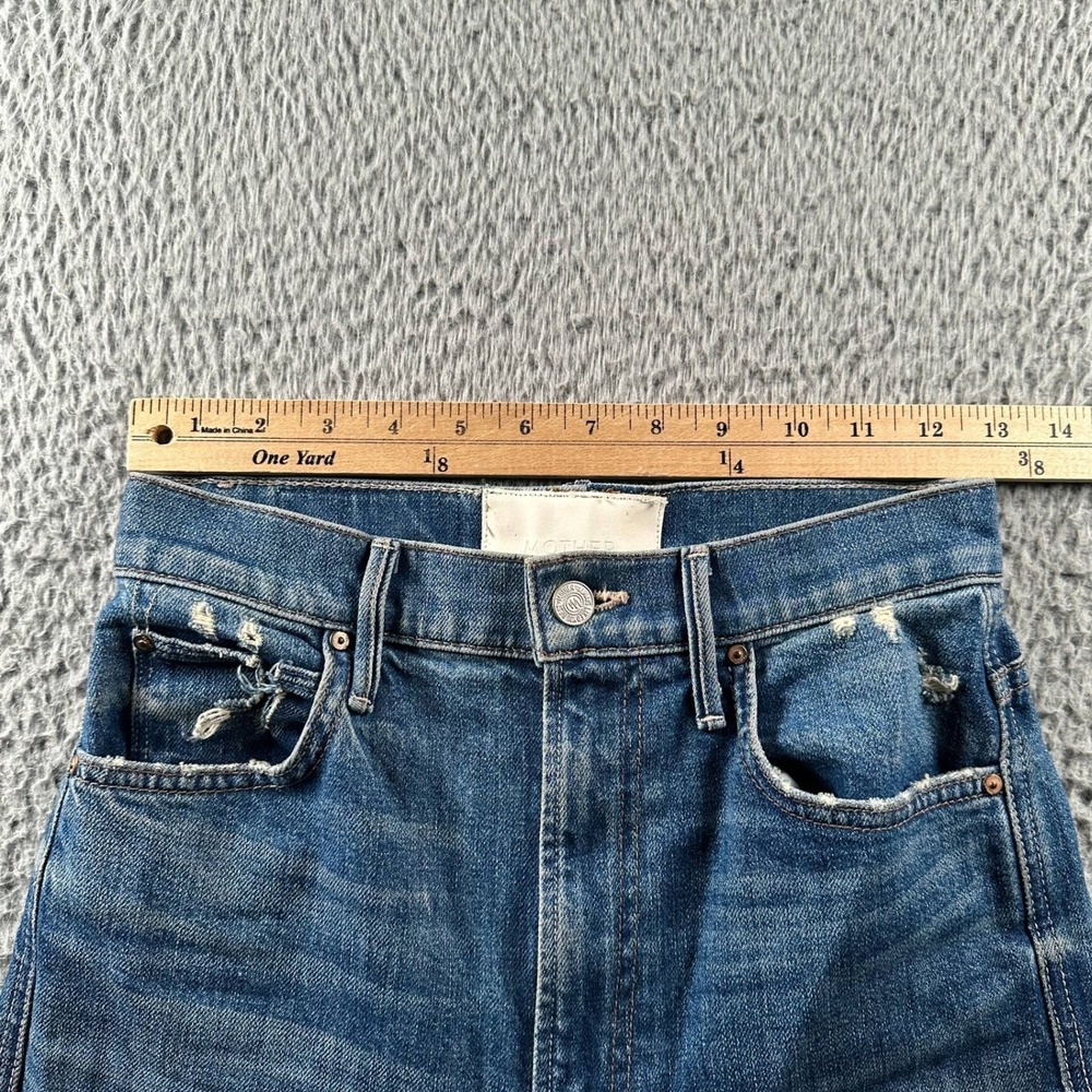 Mother Superior Jeans Womens 26 High Waisted Smokin Double Ankle‎ Blue - Picture 5 of 15